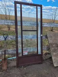 Storm door. Greenhouse
