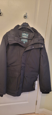 Woods Men's Winter Down Parka - Black (Size Large)