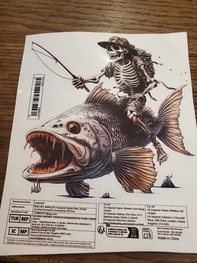 FISHING VINYL DECAL NEW, View more