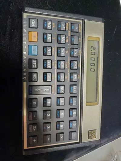 Vintage hp 12c calculator $20 Item 37 please text 289 241 1711