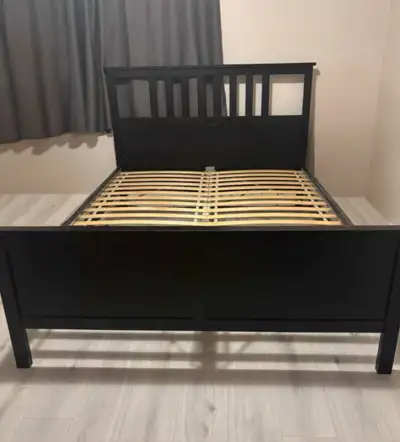 Queen IKEA HEMNES Bed Frame – Black-Brown, View more