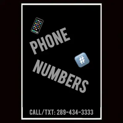 Outstanding Phone Numbers, Perfect Phone Numbers, View more