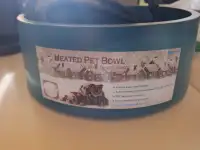 Heated dog water bowl