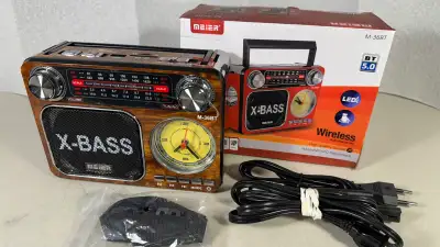 Meier X-BASS radio clock flashlight , View more