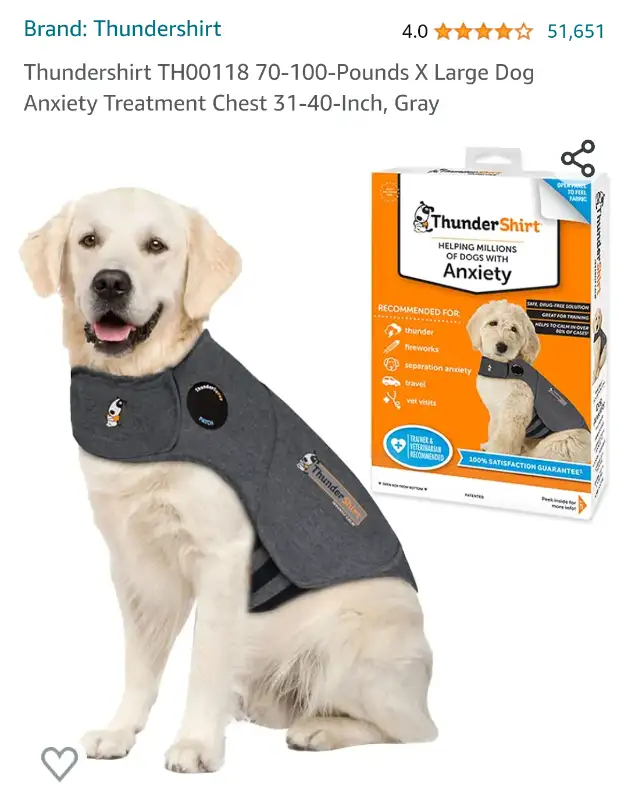 Thunder Shirt - Anxiety Shirt for dogs in Accessories in City of Toronto - Image 2