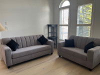 Two Piece Grey Sofa Set For Sale ❗️