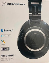 NEW IN BOX HEADPHONES Audio technica ATH M50xBT2