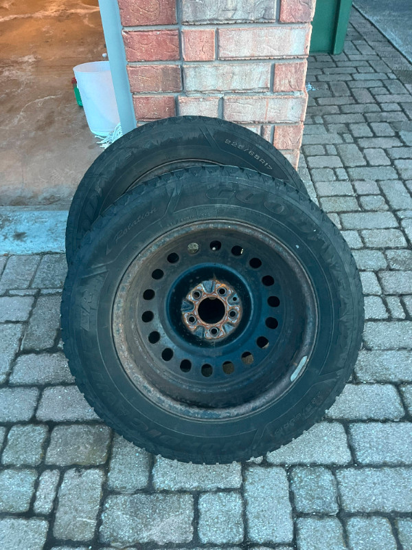 4 snow tires with rims for sale $200 total in Tires & Rims in Hamilton