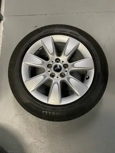 I have a set of rims with tires 225/55/17 rims oem winter Tires Good condition tread 5 The rims are...