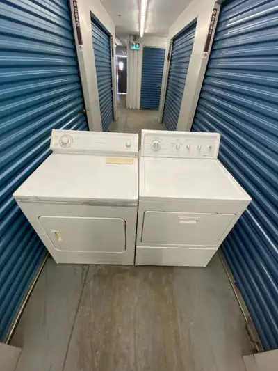 2 WHITE ELECTRIC DRYERS AVAILABLE , View more