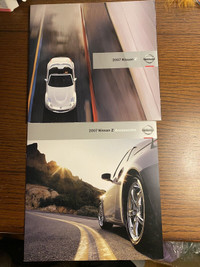 2007 Nissan 350z brochure and 