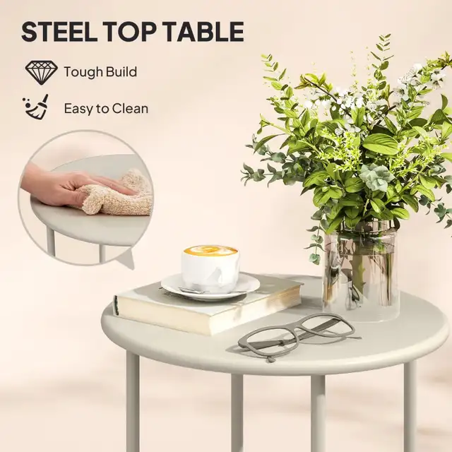 Rattan Bistro Set, 3 Pieces Wicker Patio Furniture Set, Acapulco in Patio & Garden Furniture in Markham / York Region - Image 4