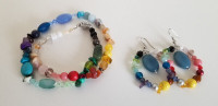 Jewelry set with multiple beads