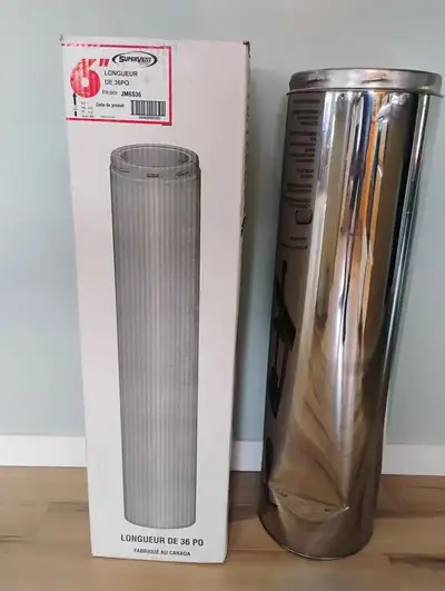 New 6" x 36" Chimney Pipe SuperVent , dented , Shediac NB, View more