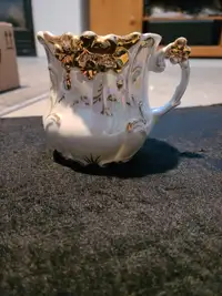 Antique Fulda Porcelain, Antique Mustache Mug