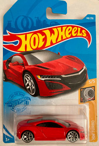 Hot Wheels 1:64 Acura collectibles, NSX