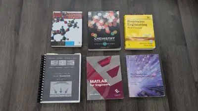 Selling my undergraduate chemical engineering textbooks - $20 for all or $5 each. Available books: 1...