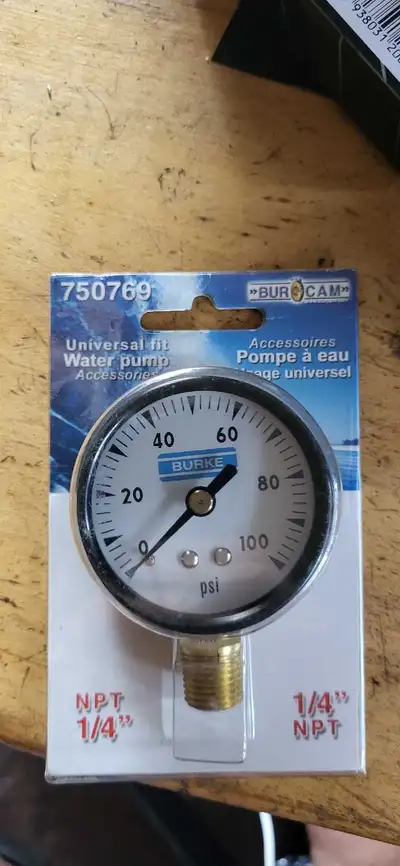 Burke new universal Water Pressure Gauge Kit,, View more