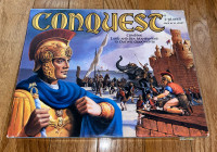 Vintage 1986 CONQUEST Land & Sea Strategy Board Game Complete