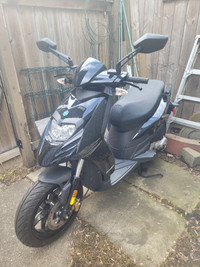 immaculate low mileage 2021 Piaggio Typhoon 50 mini bike - black