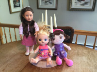 Poupées  6 différentes poupées 3 a ma petite fille  JOUET