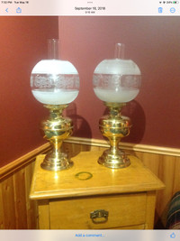2 Antique replica lamps