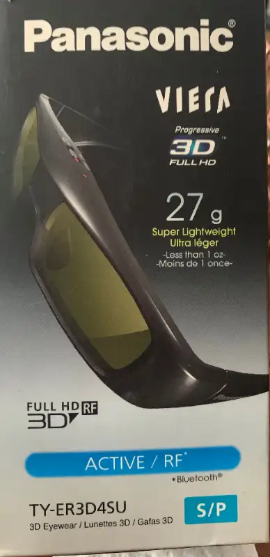 Panasonic VIERA TY-ER3D4MU Active Shutter 3D Eyewear, View more