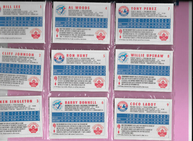 Baseball Card/Set: 1992 Nabisco Blue Jays & Expos 36 card set in Arts & Collectibles in Bedford - Image 3