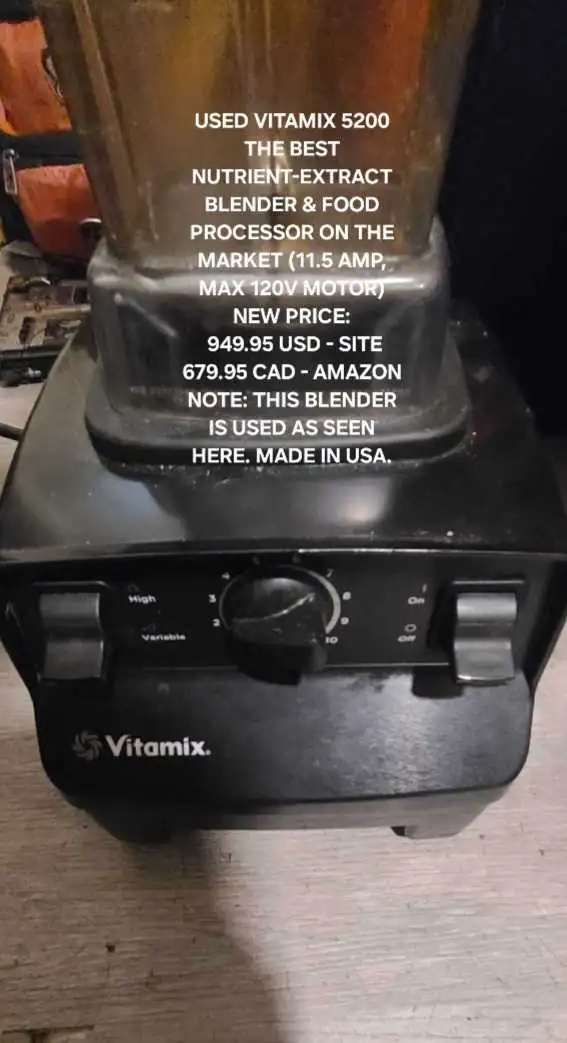 ● VITAMIX 5200 11.5 AMP 120V PRO BLENDER PROCESSOR RETAIL 700 in Processors, Blenders & Juicers in City of Toronto - Image 6