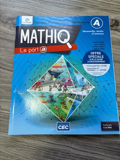 Mathiq le port cahier mathématique 6e année primaire , View more