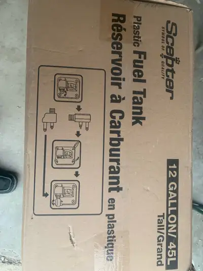 Have a NEW. Fuel tank for a boat. Sceptic make 45. Litres. ( no hose). Firm.
