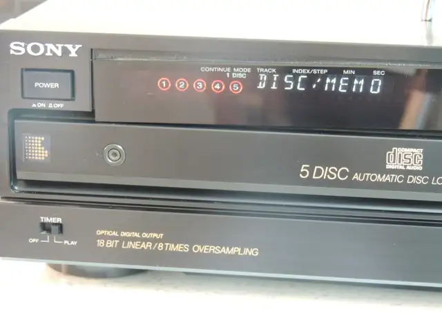 Sony CDP-C800 5-CD Changer w/optical, Var out, Japan + Cable ! in Stereo Systems & Home Theatre in Mississauga / Peel Region - Image 5