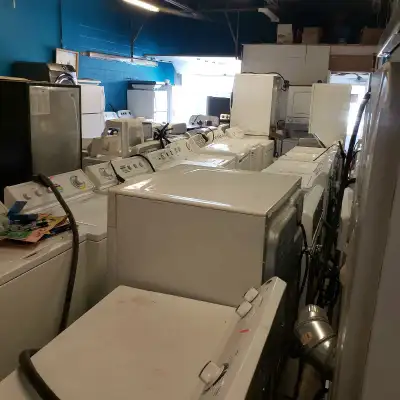 lot of 10 washers and dryers sets. warranty , View more