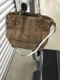 New Guess leather satchel and crossbody strap w/matching wallet.