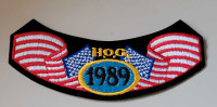Vintage 1989 HOG Harley Owners Group Member Jacket Patch 