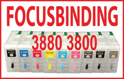 Epson 3880 3800 Refillable Bulk Ink Cartridges Pigment DTF, View more