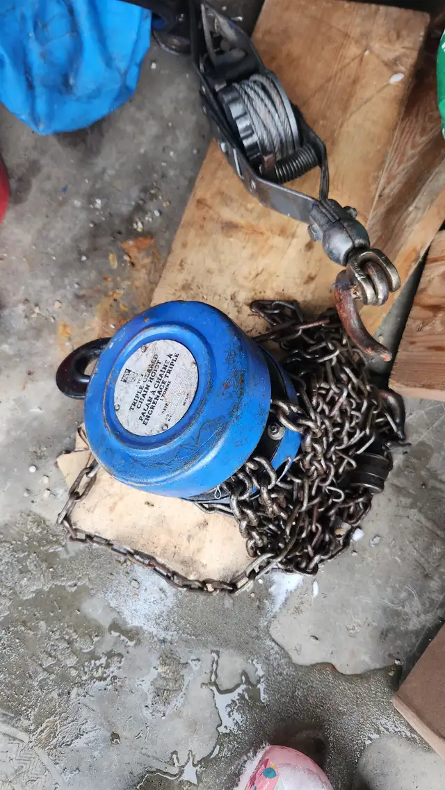 1 ton chainblocks and cable puller 105$$65669430988931120