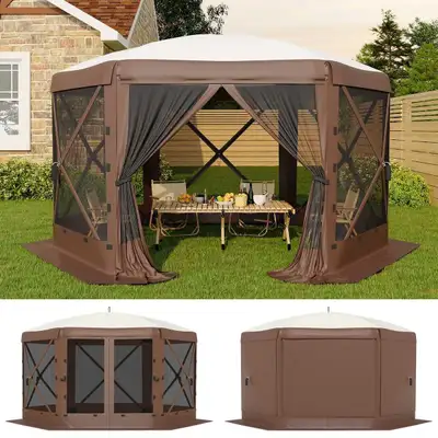 13×13 ft Pop-Up Screen Tent with 6 Removable Wind Panels, View more