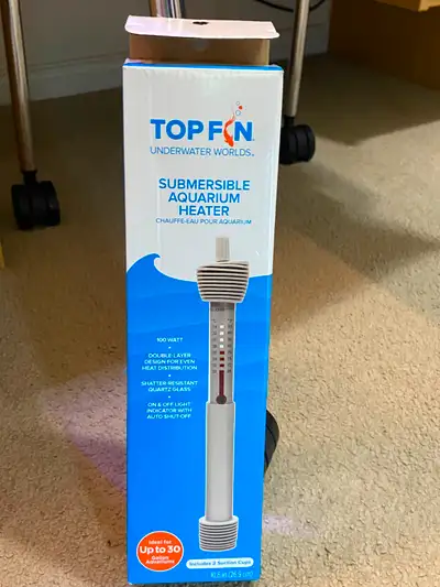 Brand New TopFin Aquarium Heater – $15 CAD Selling a brand new ToFin heater, suitable for aquariums...