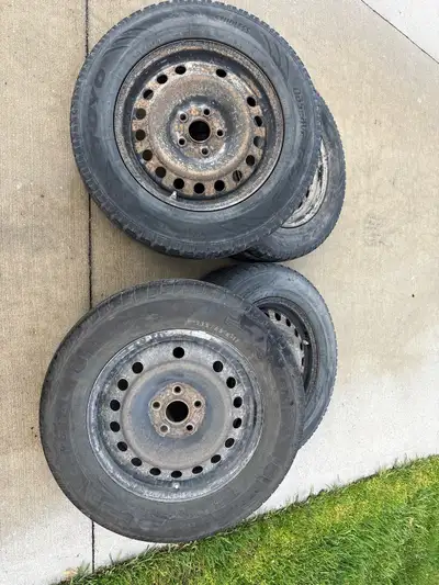 Rims are fine, I got tired of swapping and went with the new all weathers. Tires not so much. 1 hold...