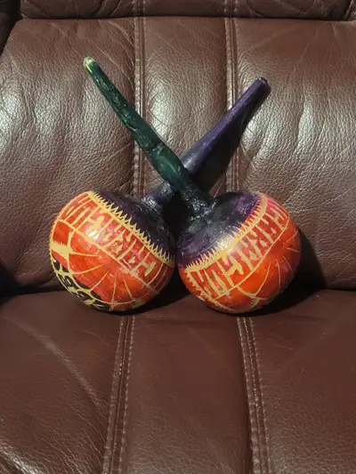 Hand Crafted Nicaragua Wooden Maracas, View more