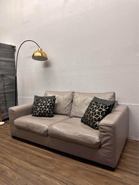 Mobilia Couch Genuine Leather 100% Top Grain Sofa Genuine Leath