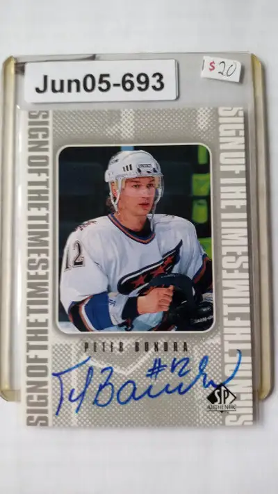 1998-99 SP Authentic Sign of the Times Peter Bondra #PBO Auto, View more