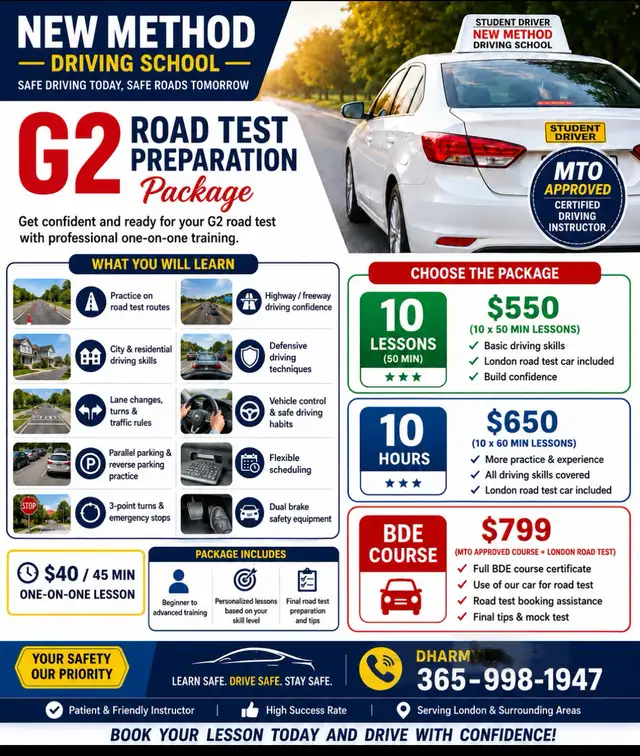 New Method Driving School G2 Road Test Preparation
