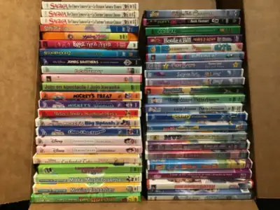 Box of kids DVD (41 DVD) Sagwa SOLD 2$ each or 40$ for the box Located in Cumberland but can meet if...