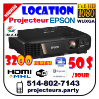 Projecteur vidéo EPSON FULL HD 1080p à LOUER - LOCATION - RENTAL