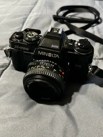 Minolta X-700 35mm Film SLR Camera Kit with 50mm Lens, Working, View more