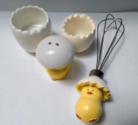 NEW, Salt/ Pepper and Whisk Baby Chick /Spring decor