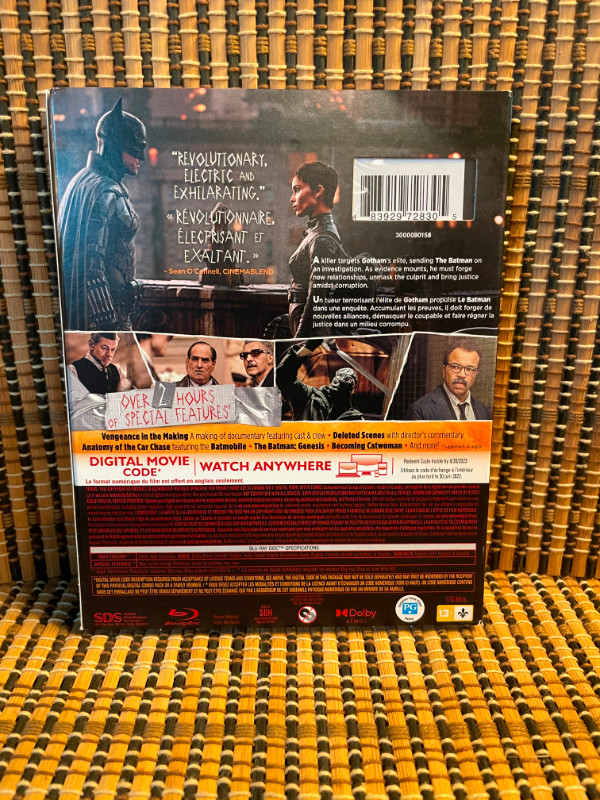 The Batman (3-Disc Blu-ray/DVD)Robert Pattinson in CDs, DVDs & Blu-ray in Mississauga / Peel Region - Image 2