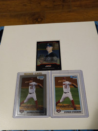 Baseball Cards Zack Greinke RC,Stephen Strasberg RCs (2) Lot 3